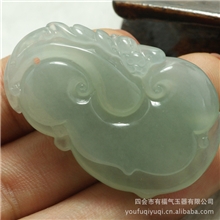 翡翠玉石加工翡翠A货如意挂件四会玉石加工厂来料加工费