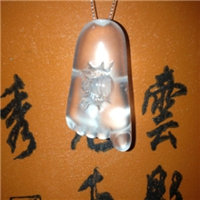 水沫玉/水沫子知足常乐（大号）挂件