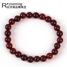 日月明8-10mm单圈血珀手链批发