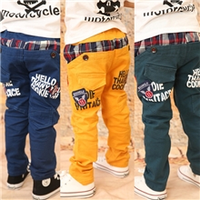 秋季新款儿童童裤韩版童装批发男女童全棉长裤B字母休闲单裤z1.2