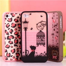 86heroiPhone44s手机保护套豹纹旅行系列手机壳批发