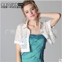 2013夏季小坎肩短袖百搭小开衫外搭短款蕾丝小披肩夏女短外套1726