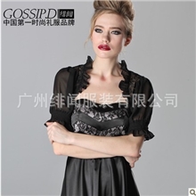 披肩夏季短款雪纺小披肩夏百搭小开衫外搭短袖蕾丝小坎肩女薄1655