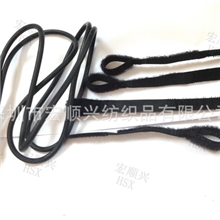 带孔P型魔术贴扎带黑色现货10*110MM数据电源线绑带