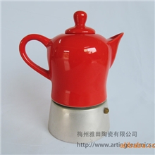现货批发价陶瓷咖啡壶陶瓷摩卡壶