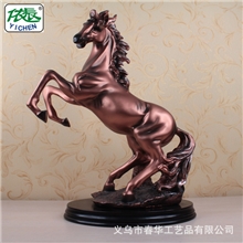 厂家直销、树脂工艺品、风水吉祥物、招财纳福马摆件355跃马2#