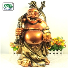 厂家直销树脂工艺品、弥勒佛雕像风水吉祥物、招财纳福摆件#585