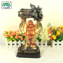 #1173大一生来财塑料树脂工艺品招财纳财家居办公摆件批发