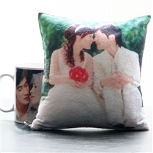 【热转印礼品批发】迷你抱枕（绒面）纯白（A4可全副印图）