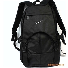 厂家直销2013新款全黑双肩运动背包旅行背包学生书包批发