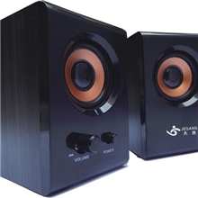 工厂直销电脑配件批发网杰强木质小音响低音超好超强大量批发