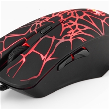 掌握者裂纹蛛X-47B游戏鼠标透光变色呼吸灯厂价直销鼠标