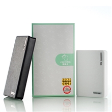 【厂家批发】电超人移动电源钱包款充电宝带照明20000毫安礼盒