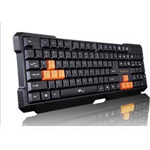 雷技速豹K1游戏键盘USB有线电脑键盘批发魔兽CF穿越火线