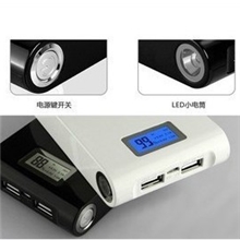 工厂直销移动电源12000毫安带LED灯显示屏通用充电宝