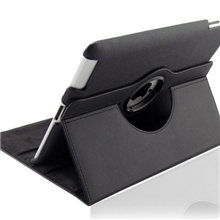 newipad休眠保护360度旋转苹果iPad234荔枝纹支架保护壳