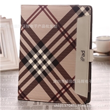 ipad2/3/4保护皮套巴宝莉ipadmini迷你手握式休眠格纹格子
