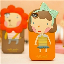 韩国romane罗马尼手机套iphone5卡通硅胶套iphone4S保护套外壳