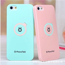 韩国iPhone5苹果5指环支架手机壳iphone5冰激凌外壳手机套