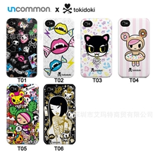 潮牌tokidokiuncommon苹果iphone4/4s手机壳批发卡通保护套