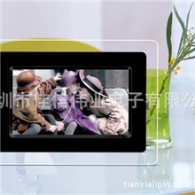 厂家直销7寸高清多功能透明压克力数码相框电子相框