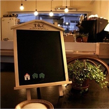 浙江义乌韩国文具木屋可挂可立两用黑板房子木制留言板厂家批发