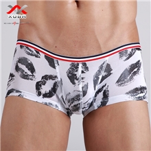 【许巴】批发烈焰红唇男士时尚性感内裤情趣平角裤男