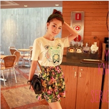 2013韩国代购chuu同款虎头刺绣T恤6033#