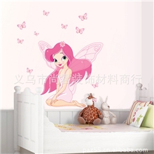 JM8257美丽女孩PVC透明膜可移墙贴三代可移除墙贴2012新款