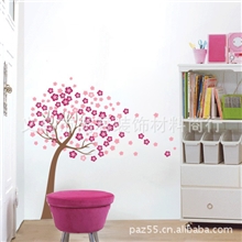 JM7074梅花树第三代彩色可移除墙贴/卡通/儿童房走廊卧室