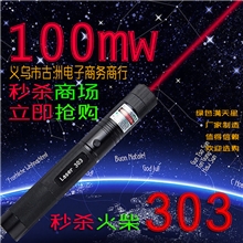 303大功率激光笔教鞭指星笔手电灯红光满天星点火柴批发电子笔