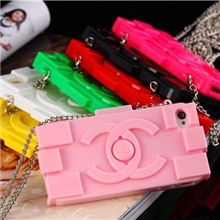 小香双C超萌时尚乐高积木iPhone5苹果4代手机保护套BOY包带包装