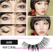外单尾货A66益若翼黑瞳款日系纯手工假睫毛批发