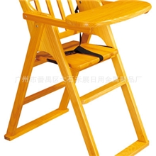 大量现货批发原木环保儿童餐椅座椅