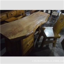 樟木书桌电脑桌原生态家具厂家直销ZXR20