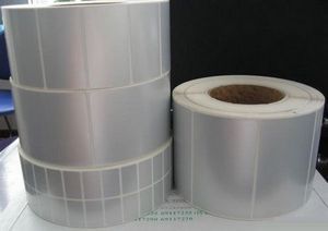 哑银PET不干胶标签纸100*60艾利不干胶