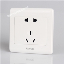 厂家直销插座面板86型白色五孔插座新款墙壁开关