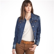 2013年春秋款ACTIVEW*AR女原单式修身牛仔外套不带毛领