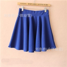 2013春夏新外贸韩版通勤欧美纯色伞裙大摆短裙半身裙