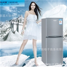 品质保证中山伊莱克斯BCD-108家用双门冰箱双温双控厂家直销