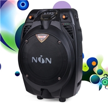 金正电瓶音箱N66.5寸4.5A蓄电户外音响带遥控含无线黑色