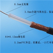 厂家直销洲讯SYV75-3视频监控线同轴电缆，生产监控电源综合线