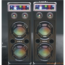 MBA双10寸有源音响大功率舞台音箱插卡音箱音响批发音响厂家