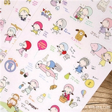 韩国贴纸批发韩国2入日记装饰贴纸我是梦女孩