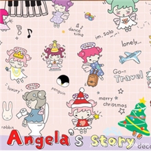 韩国贴纸批发韩国2入日记装饰贴纸天使女孩4款YST-2002G