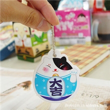 韩国文具批发可爱卡通招财猫便条挂件式便条本便签本