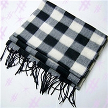 高等绒料明星同款流苏百搭双面绒格子围巾
