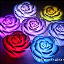 潮流宝贝,七彩玫瑰灯，玫瑰花灯，七彩小夜灯，发光玩具