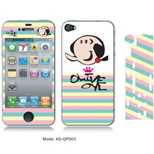 贴膜厂家直销爆款批发苹果手机卡通贴膜苹果4/4s手机贴膜批发