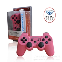 热卖产品-PS3无线六轴手柄1:1粉色红包装